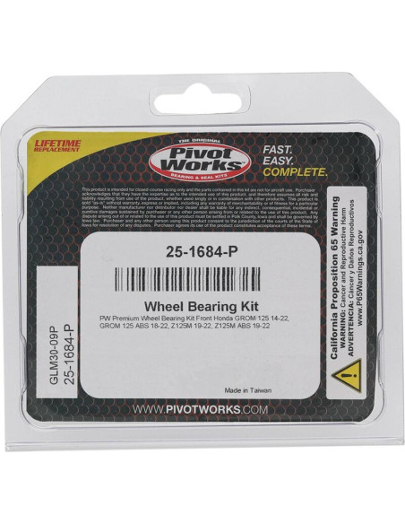 Kit roulements de roue ALL BALLS