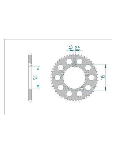 Kit chaine DID  ALU KTM SX 65...