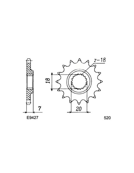 RM.125.E '84 12X51 520HG *