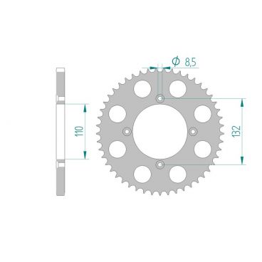 Kit chaine DID  ALU KTM SX 85 BW BIG...