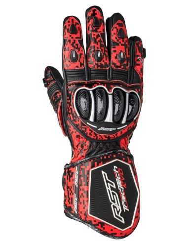 Gants RST TracTech Evo 4 - rouge fluo/noir