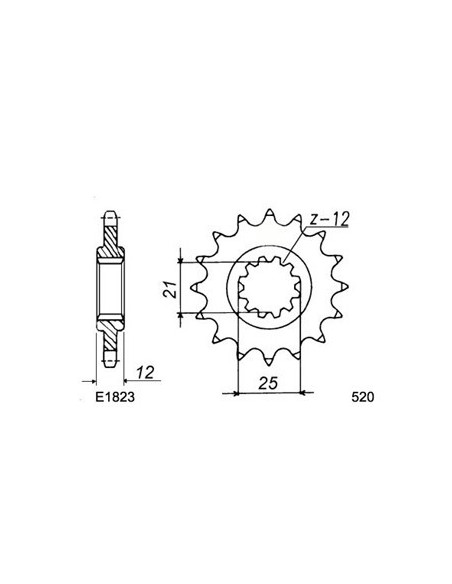 125.CR/XC '85/86 13X52 RK520SO
