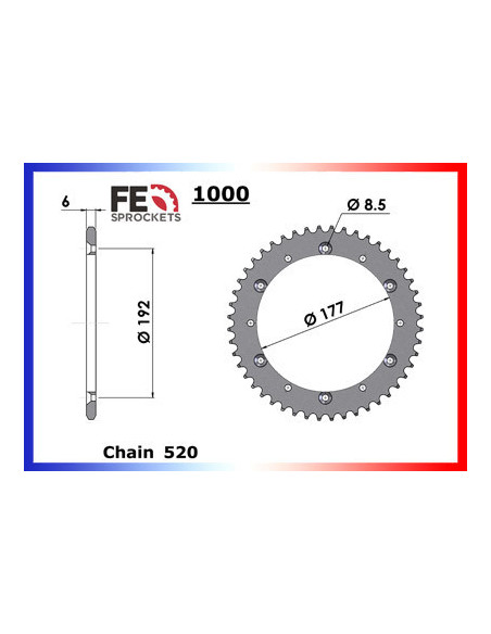 125.CR/XC '85/86 13X52 RKGB520KXZ
