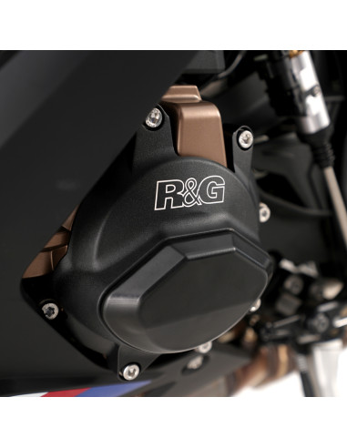 Kit de couvre-carter moteur (alternateur/pompe à eau/embrayage)  R&G RACING PRO noir