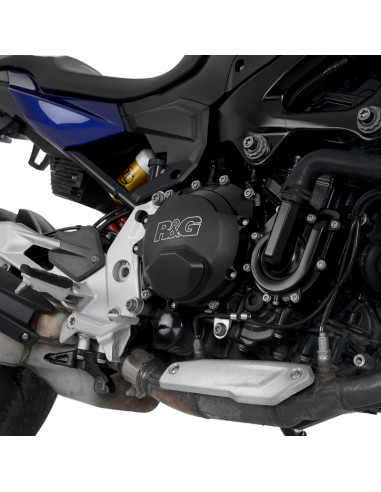 Kit de couvre-carter moteur (alternateur/embrayage) R&G RACING PRO noir