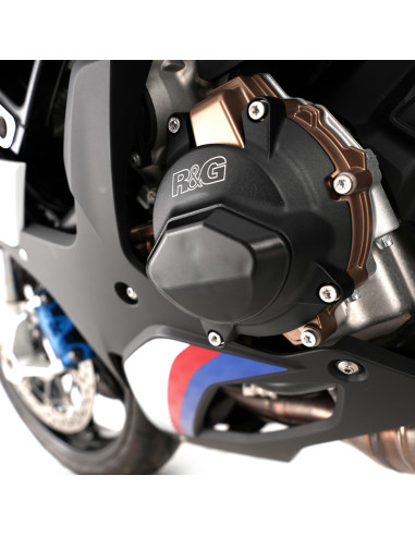 Kit de couvre-carter moteur (alternateur/embrayage) R&G RACING PRO noir