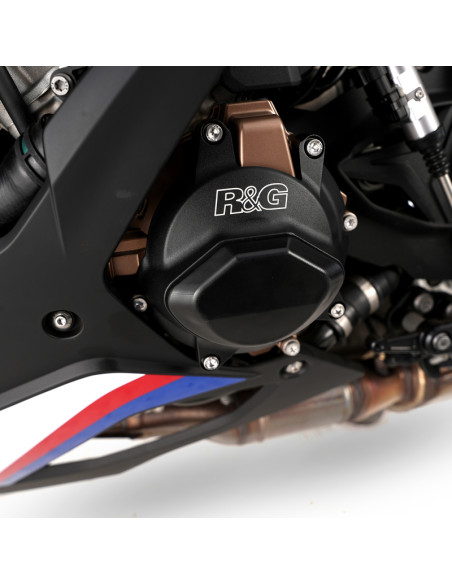 Kit de couvre-carter moteur (alternateur/embrayage) R&G RACING PRO noir