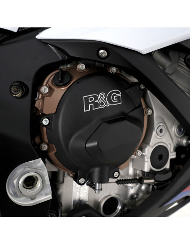 Kit de couvre-carter moteur (alternateur/embrayage) R&G RACING PRO noir