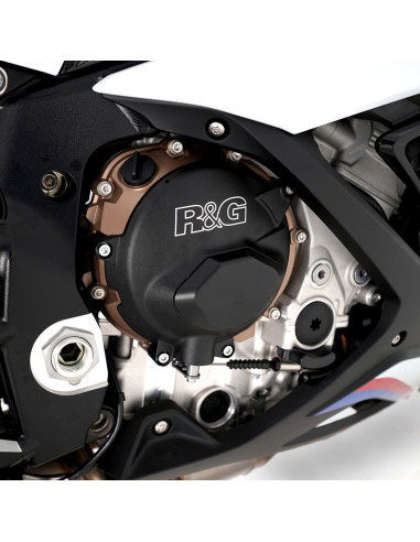 Kit de couvre-carter moteur (alternateur/embrayage) R&G RACING PRO noir