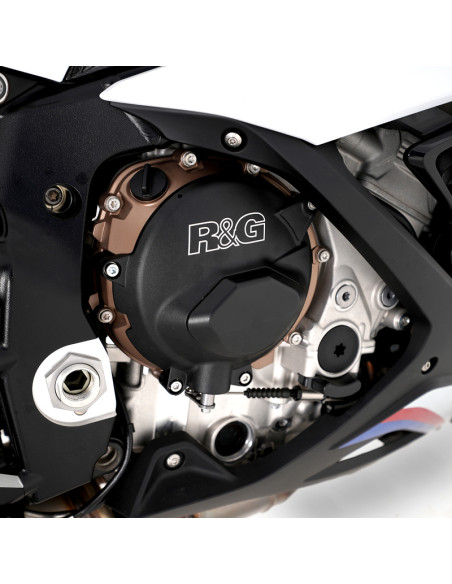 Kit de couvre-carter moteur (alternateur/embrayage) R&G RACING PRO noir