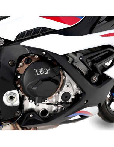 Kit de couvre-carter moteur (alternateur/embrayage) R&G RACING PRO noir