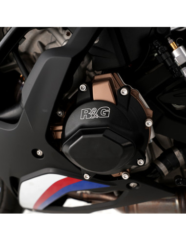 Kit de couvre-carter moteur (alternateur/embrayage) R&G RACING PRO noir