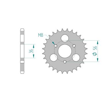 Kit chaine DID  ACIER KYMCO KXR 50...