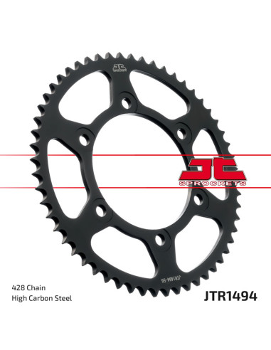 Couronne JT SPROCKETS acier standard 1494 - 428 Couronne JT SPROCKETS acier standard 1494 - 428
