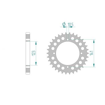 Kit chaine DID  ALU LAVERDA 1000 RGS...
