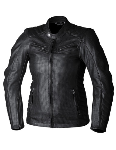 Veste cuir RST Roadster Air CE femme - noir