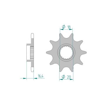 Kit chaine DID  ALU MONTESA 250 4 RT...