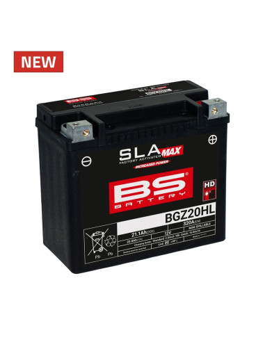 Batterie BS BATTERY SLA Max sans entretien activée usine - BGZ20HL