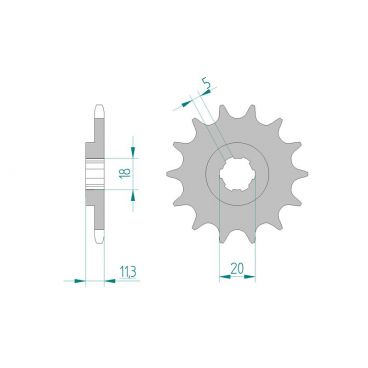 Kit chaine DID  ALU MONTESA 310/311...