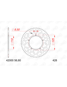 Couronne AFAM aluminium 42000 - 428 2