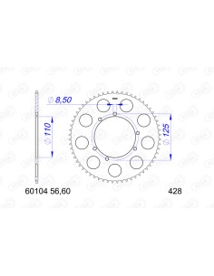 Couronne AFAM aluminium 60104 - 428