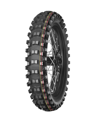 Pneu MITAS TERRA FORCE-MX SM 70/100-10 (2.50-10) 41M TT SOFT MEDIUM TERRAIN RED YELLOW NHS