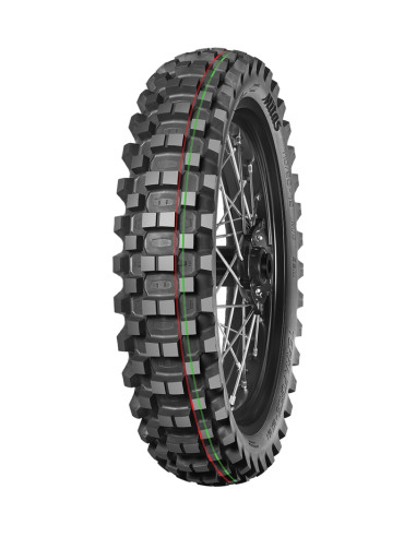 Pneu MITAS TERRA FORCE-MX MH 70/100-10 (2.50-10) 41M TT MEDIUM HARD TERRAIN RED GREEN NHS