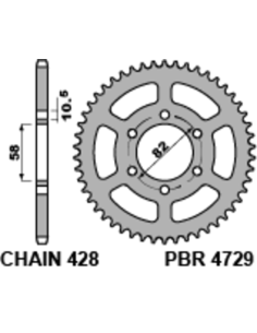 Couronne PBR acier standard 4729 - 428 2