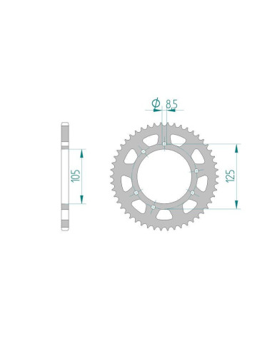 Kit chaine DID  ACIER PEUGEOT XP6 50...