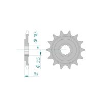 Pignon AFAM pour moto au pas de 520