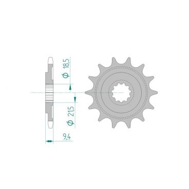 Pignon AFAM pour moto au pas de 520