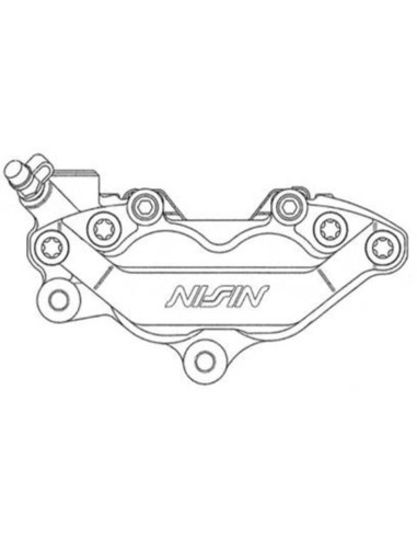 Etrier de frein 4 pistons axial NISSIN - gauche