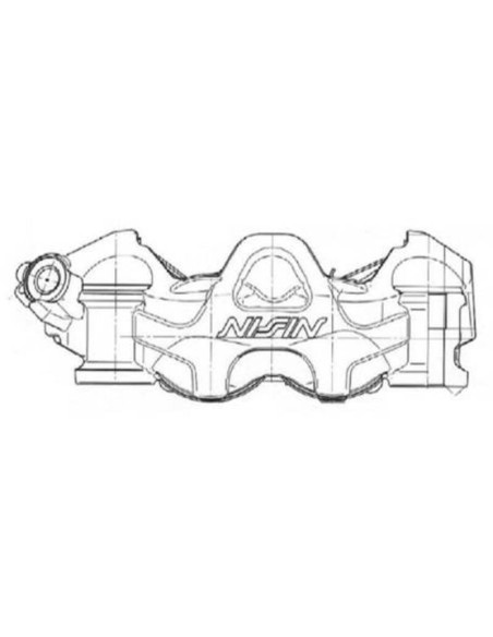 Etrier de frein 4 pistons radial NISSIN - droit Etrier de frein 4 pistons radial NISSIN - droit