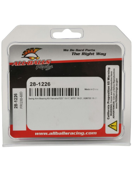 Kit réparation de bras oscillant ALL BALLS