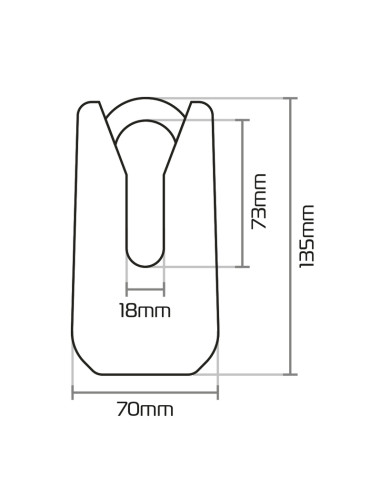 Bloque disque OXFORD Monster - jaune