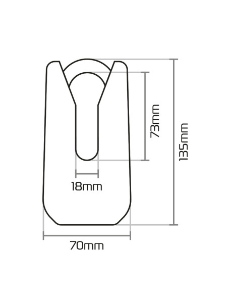 Bloque disque OXFORD Monster - jaune