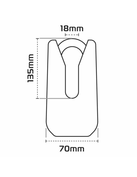 Bloque disque OXFORD Monster - noir