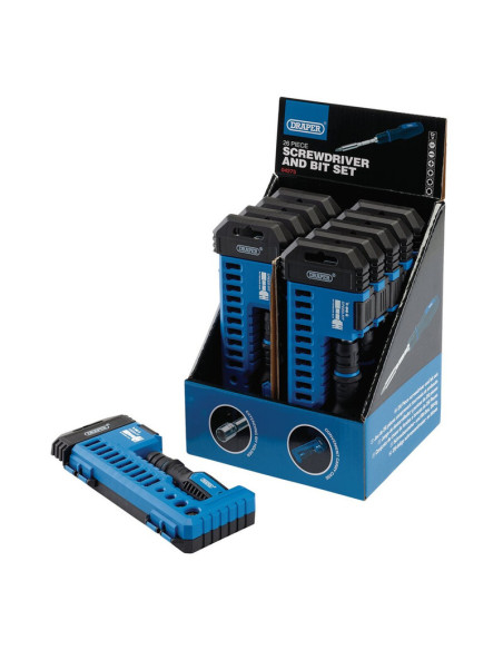 Jeu de tournevis et d'embouts avec porte-embout extensible DRAPER 26 pièces