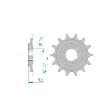 Pignon AFAM pour moto au pas de 520