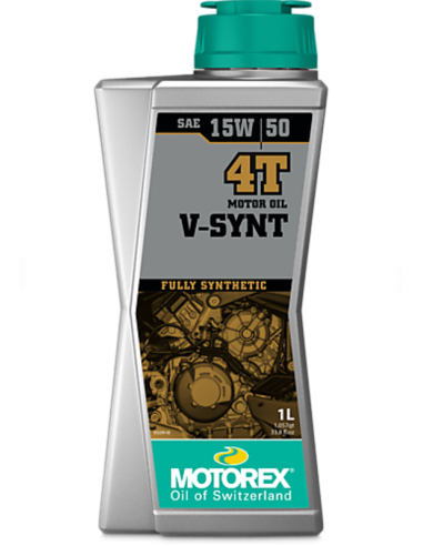 Huile moteur MOTOREX V-SYNT 4T 15W50 - 1L Huile moteur MOTOREX V-SYNT 4T 15W50 - 1L