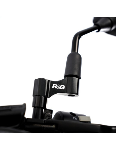 Extensions de rétroviseur R&G RACING pour rétroviseurs à filetage M10 x 1,25 RH Extensions de rétroviseur R&G RACING pour rétroviseurs à filetage M10 x 1,25 RH