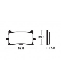 Plaquettes de frein TECNIUM Performance métal fritté - MF440 2