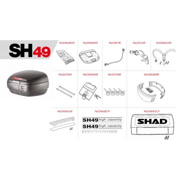 Pièces de rechange pour SHAD SH49.