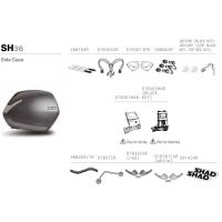 Pièces de rechange pour SHAD SH 36 eclaté