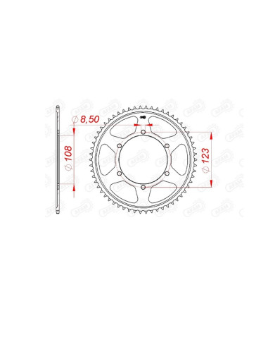 Couronne AFAM acier standard 92220 - 428