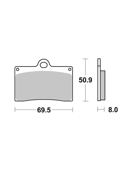 Plaquettes de frein moto SBS 566RST