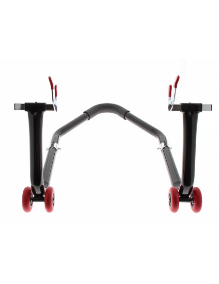 Béquille arrière BIHR démontable universelle noir avec supports en ''V''