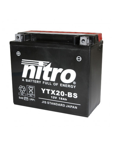Batterie de moto NITRO NTX20-BS