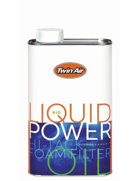 Huile pour filtre à air TWIN AIR Bio Liquid Power Foam biodégradable - Bidon 1L x12