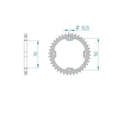 Kit chaine DID  ACIER SMC 250 BLAST/...